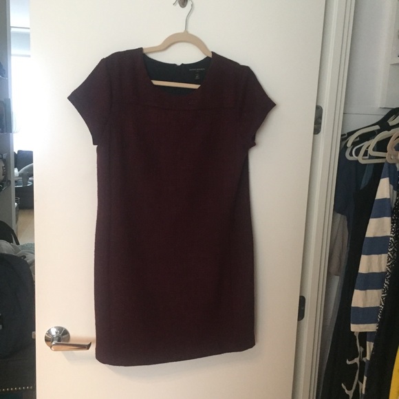 Banana Republic Maroon Dress, size 10P - Picture 1 of 3